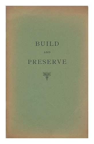 RAYSON, THOMAS. LEE, MARGARET - Build and preserve