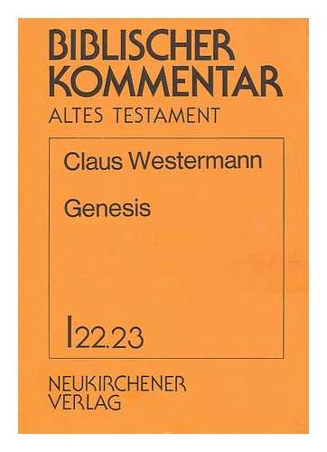 WESTERMANN, CLAUS - Genesis 22.23