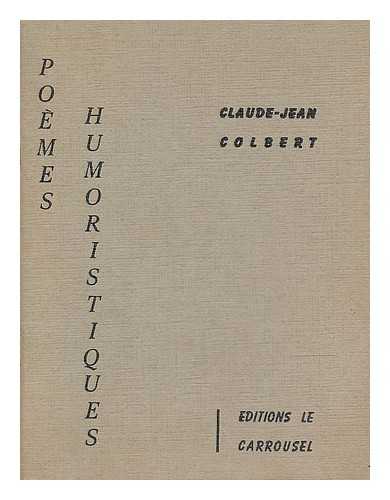 COLBERT, CLAUDE-JEAN - Poemes humoristiques