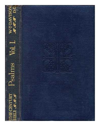 DAVIDSON, REV. PROFESSOR. [BIBLE -- O.T. -- ENGLISH] - The Psalms i-lxxii: Volume 1