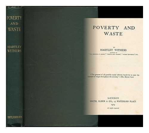 WITHERS, HARTLEY (1867-1950) - Poverty and waste