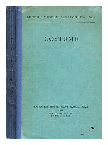 LONDON MUSEUM CATALOGUES - Costume