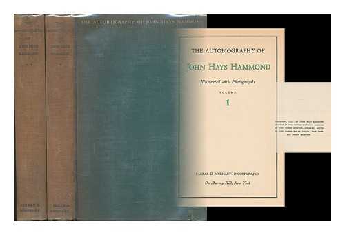 HAMMOND, JOHN HAYS (1855-1936) - The autobiography of John Hays Hammond