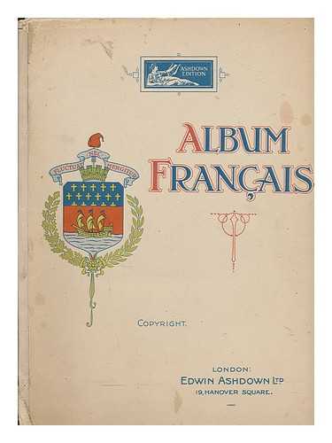 EDWIN ASHDOWN (MUSIC PUBLISHER) - Album Francais for the pianoforte