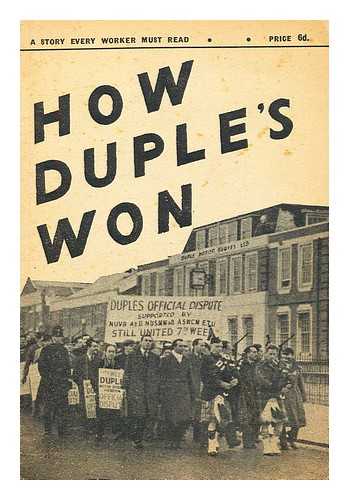 ROBERTS, W. A. G. (FOREWORD) - How Duple's won
