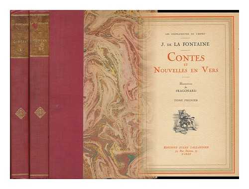 DE LA FONTAINE, J. - Contes Et Nouvelles En Vers Complete in Two Volumes