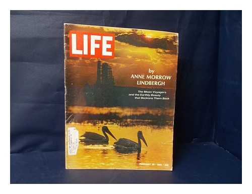 LINDBERGH, ANNE MORROW (1906-2001) ; LIFE MAGAZINE - The heron and the astronaut / Anne Morrow Lindbergh [in] LIFE magazine : vol. 66, no. 6 - Feb. 28, 1969