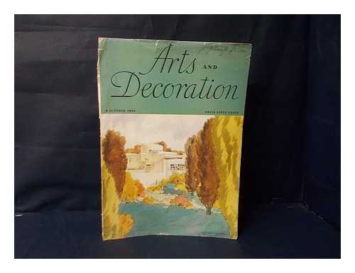 HANRAHAN, JOHN - Arts & decoration : October 1933 / John Hanrahan, publisher