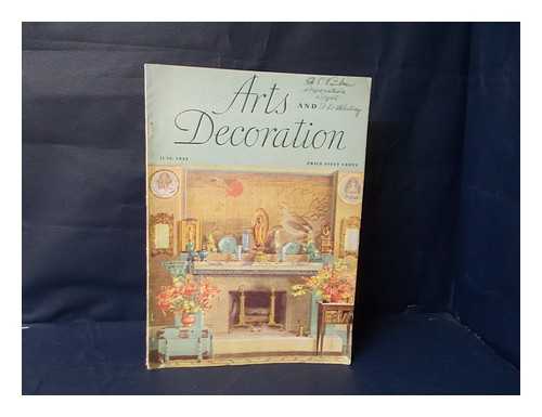 HANRAHAN, JOHN - Arts & decoration : June 1933 / John Hanrahan, publisher - Camille Davied, editor