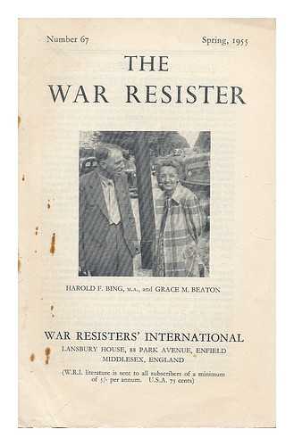 WAR RESISTER'S INTERNATIONAL - The war resister. Number 67, Spring, 1955