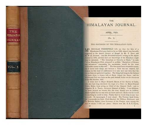 HIMALAYAN CLUB - Himalayan journal : vol. 1 : April 1929