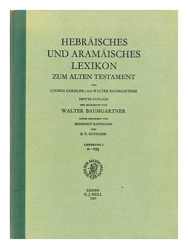 KOEHLER, LUDWIG - Hebrisches und aramisches Lexikon zum Alten Testament. Lieferung 1 / von Ludwig Koehler und Walter Baumgartner