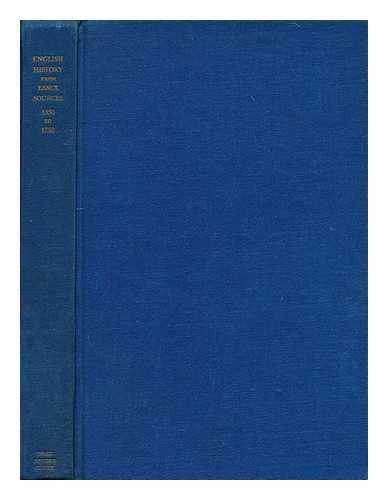 EDWARDS, A.C. (ESSEX RECORD OFFICE) - English history from Essex sources : 1550-1750 / prepared for the Records Committee by A.C. Edwards