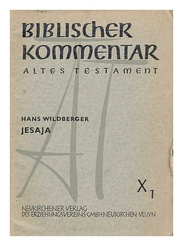 WILDBERGER, HANS (1910-) - Jesaja