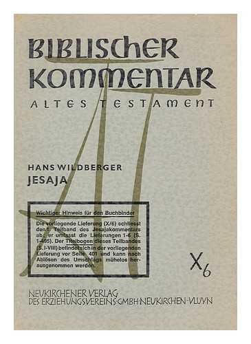 WILDBERGER, HANS (1910-) - Jesaja