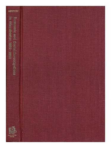 ASHTON, T. H. - Economic and social investigations in Manchester, 1833-1933 : a centenary history of the Manchester Statistical Society