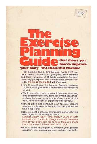 LETTVIN, MAGGIE - The exercise planning guide for Maggie Lettvins the beautiful machine