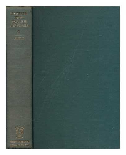 KLEIN, JOSEPHINE (1926- ) - Samples from English cultures. Volume 1: Three preliminary studies - Aspects of adult life in England