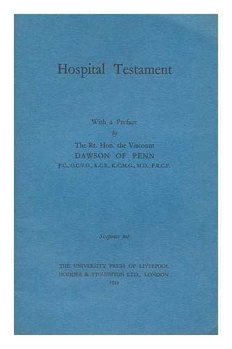 HINDS, A. V. J. - Hospital testament