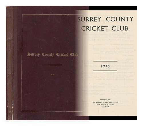 SURREY COUNTY CRICKET CLUB GENERAL COMMITTEE AND OFFICERS - Surrey County Cricket Club