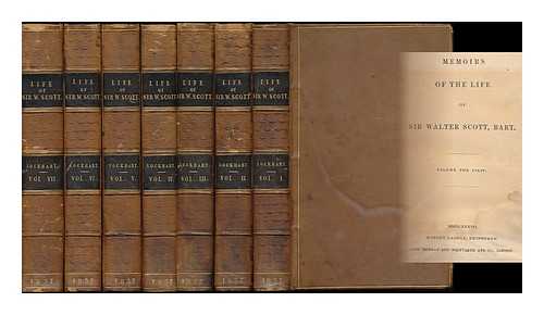 SCOTT, WALTER, SIR (1771-1832) - Memoirs of the life of Sir Walter Scott [complete in 7 volumes]