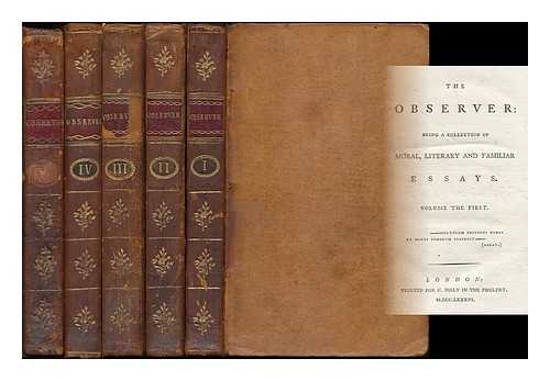 CUMBERLAND, RICHARD (1732-1811) - The Observer : being a collection of moral, literary and familiar essays [5 volumes]