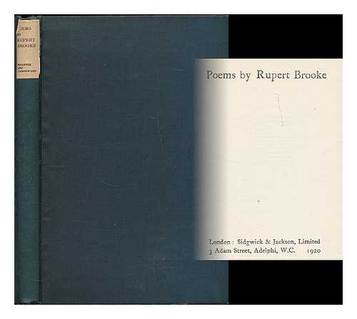 BROOKE, RUPERT (1887-1915) - Poems