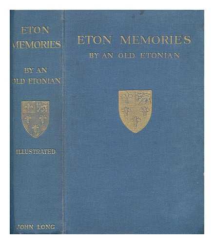 P.B. - Eton Memories. By an Old Etonian
