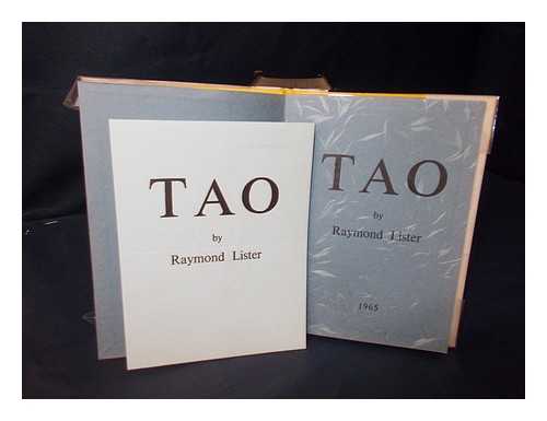 LISTER, RAYMOND (1919-?) - Tao