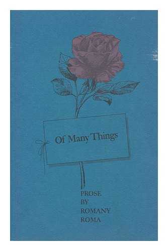 DALE, ANNIE - Of many things : prose