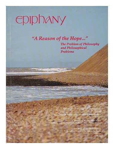 EPIPHANY PRESS - Epiphany : a journal of faith and insight. Volume 11, number 4, Summer 1991