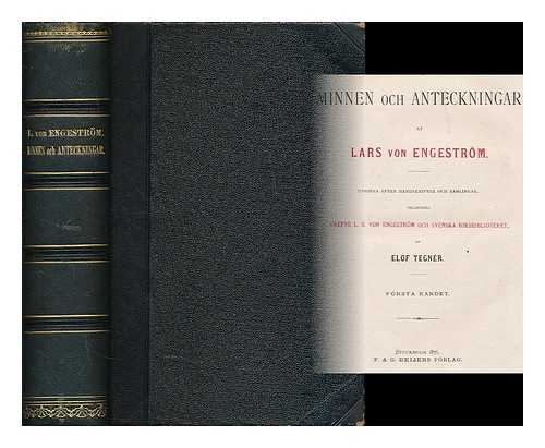 ENGESTROM, LARS VON (17511826) - Minnen och anteckningar / af Lars von Engestrom [2 volumes in 1 ; Language: Swedish]