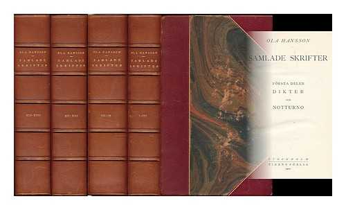 HANSSON, OLA (1860-1925) - Samlade skrifter / Ola Hansson [incomplete set 12 volumes in 4 - Language: Swedish]