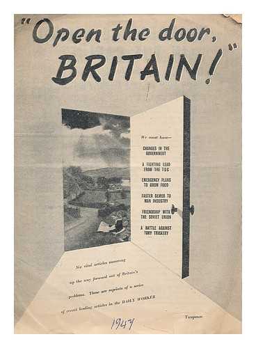 VARIOUS - Open the door, Britain!