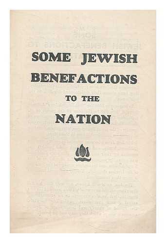 WOBURN PRESS - Some Jewish benefactions to the nation