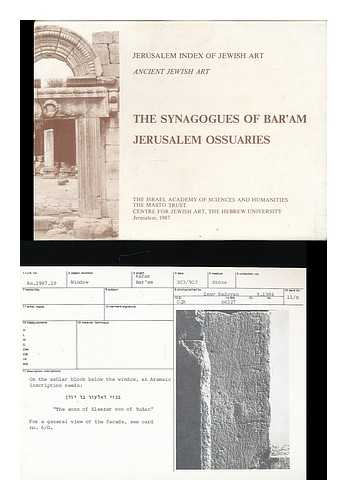 JACOBY, RUTH - The synagogues of Baram : Jerusalem ossuaries