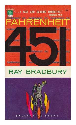 BRADBURY, RAY (1920-2012) - Fahrenheit 451 / cover painting by Joe Mugnaini