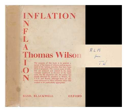 WILSON, THOMAS (1916-2001) - Inflation / Thomas Wilson