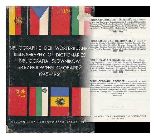 RYMSZA-ZALEWSKA, DANUTA [ED.] - Bibliographie der Worterbucher erschienen in der Deutschen Demokratischen Republik, Rumanischen Volksrepublik, Tschechoslowakischen Sozialistischen Republik, Ungarischen Volksrepublik... 1945-1961