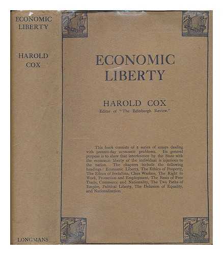 COX, HAROLD - Economic liberty