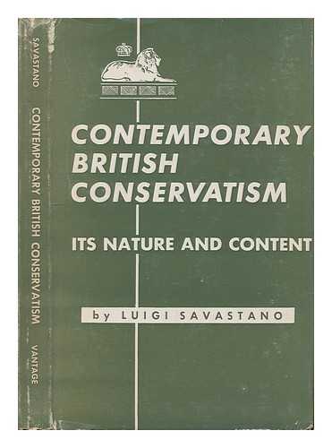 SAVASTANO, LUIGI - Contemporary British conservatism