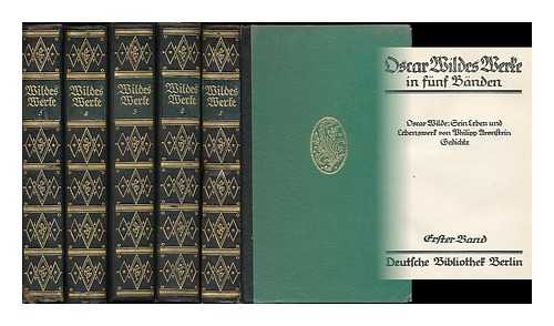 WILDE, OSCAR (1854-1900) - Oscar Wildes Werke in funf Banden