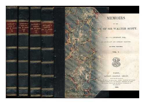LOCKHART, J. G. (JOHN GIBSON), (1794-1854) - Memoirs of the life of Sir Walter Scott