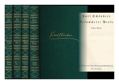 SCHONHERR, KARL (1867-1943) - Gesammelte Werke / Karl Schonherr
