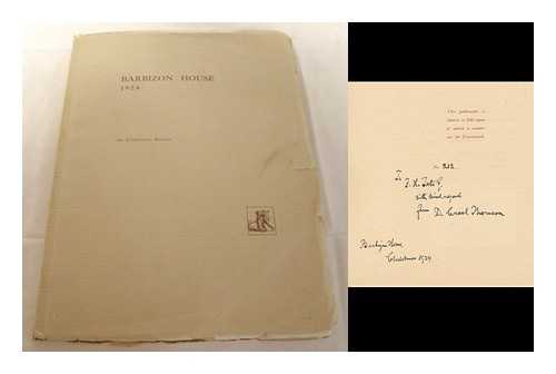 THOMSON, D. CROAL [PUBLISHER] ; BARBIZON HOUSE - Barbizon House, 1924 : an illustrated record