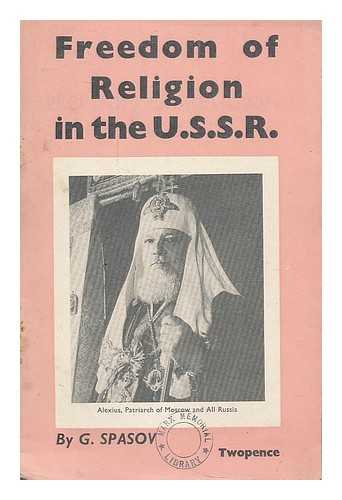 SPASOV, G. - Freedom of religion in the U.S.S.R.