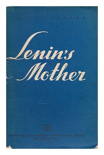 KOVNATOR, RAKHIL' ARONOVNA. FINEBERG, J. - Lenin's mother