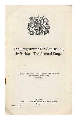 GREAT BRITAIN. TREASURY - The programme for controlling inflation - the second stage / presented to Parliament by the Chancellor of the Exchequer
