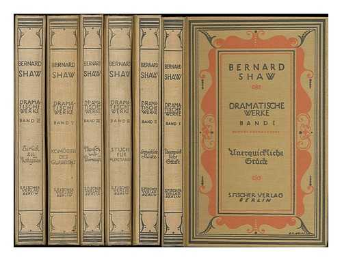 SHAW, GEORGE BERNARD (1856-1950) - Dramatische Werke / Bernard Shaw [6 volumes]