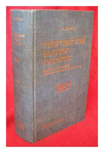 MAYER, ENRIQUE (1914- ) - International auction records : 1981, volume 15 : engravings - drawings- watercolors - paintings - sculpture / E. Mayer